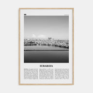 Surabaya Travel B&W Poster