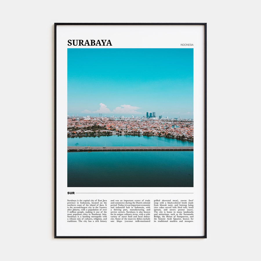 Surabaya Travel Color Poster