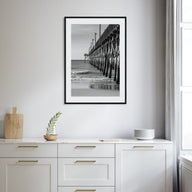 Surf City Photo B&W Poster