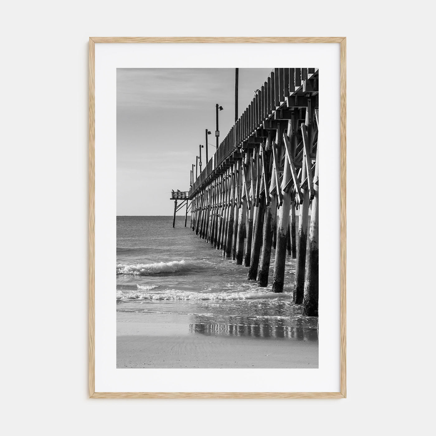 Surf City Photo B&W Poster