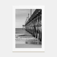 Surf City Photo B&W Poster