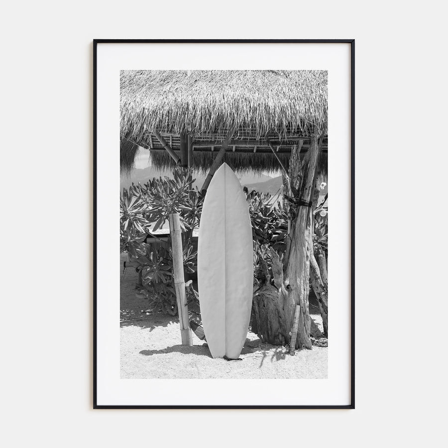 Surfboard Photo B&W No 1 Poster