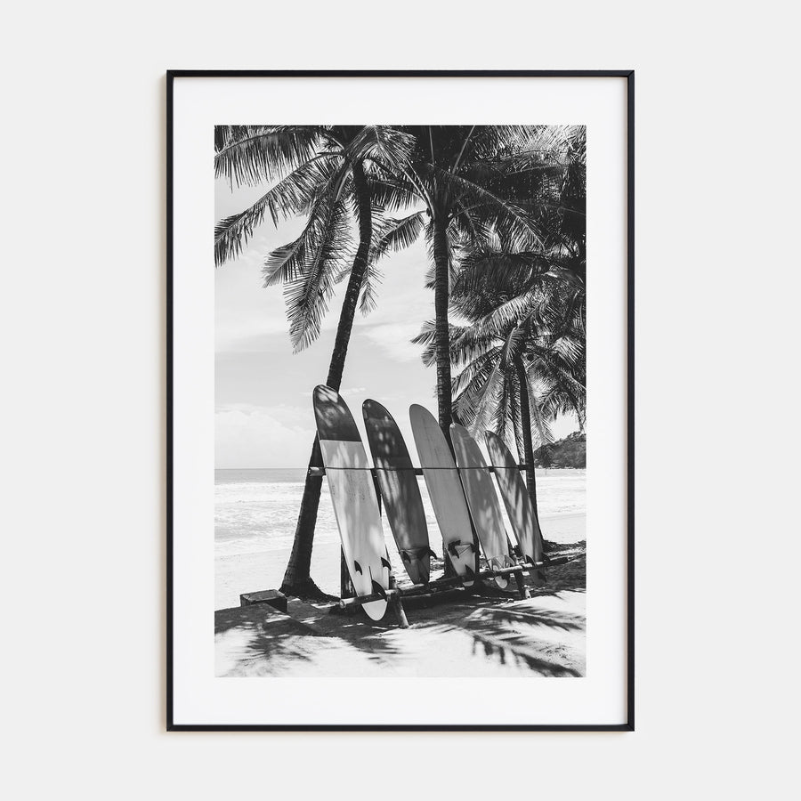 Surfboard Photo B&W No 2 Poster