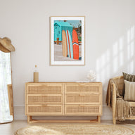 Surfboards Photo Color No 5 Poster