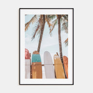 Surfboards Photo Color No 6 Poster