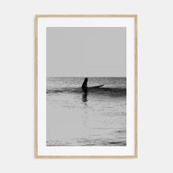 Surfer Photo B&W No 1 Poster