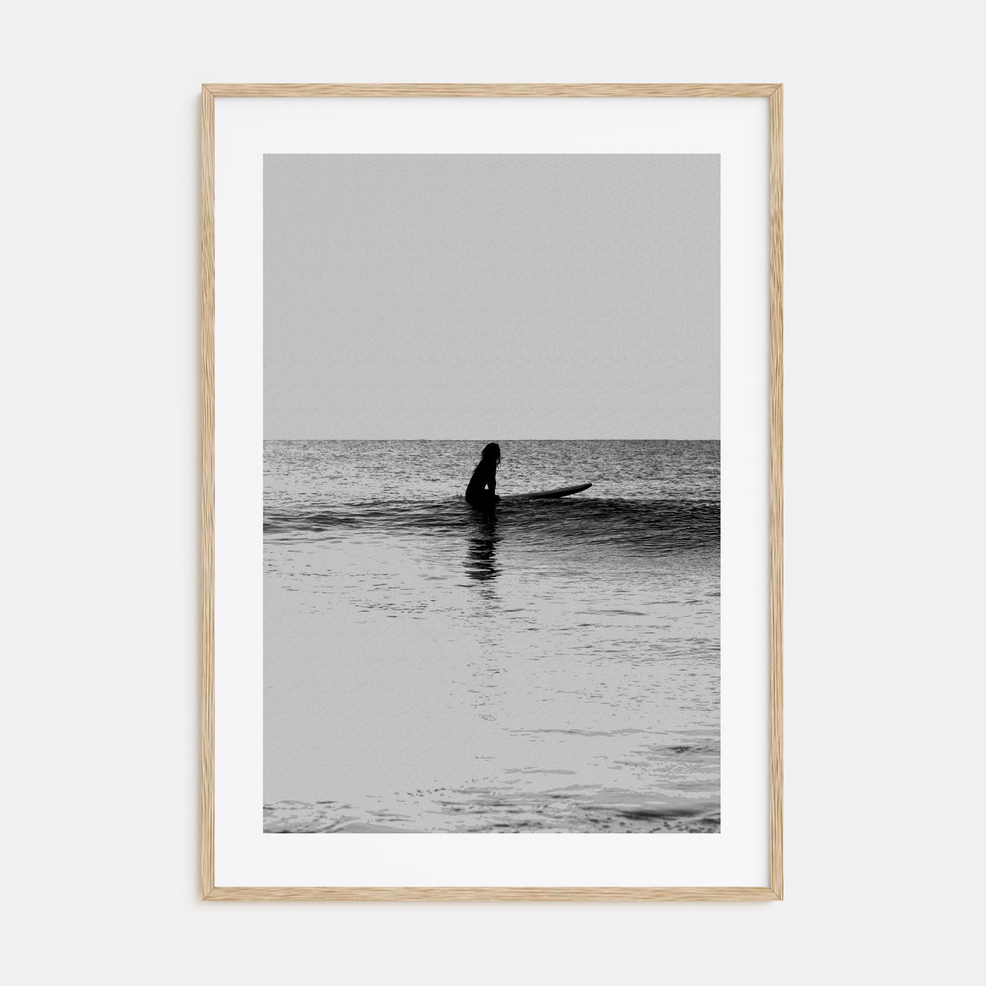 Surfer Photo B&W No 1 Poster