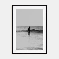 Surfer Photo B&W No 1 Poster