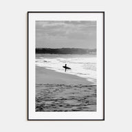Surfer Photo B&W No 3 Poster