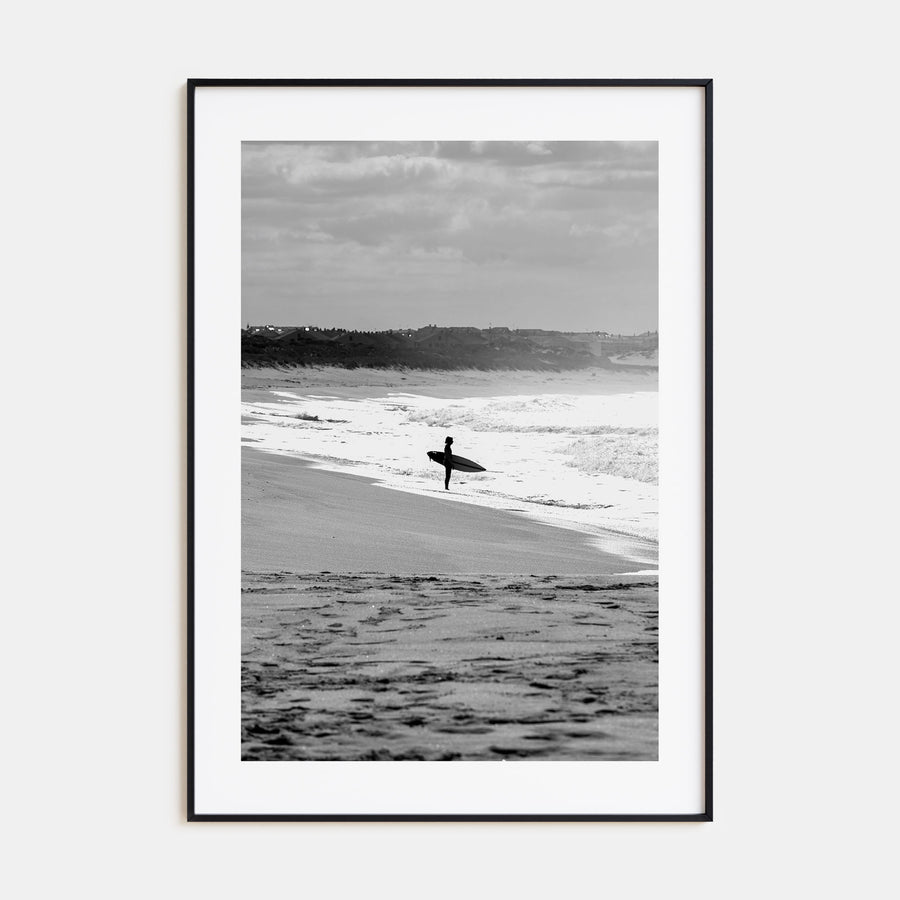 Surfer Photo B&W No 3 Poster