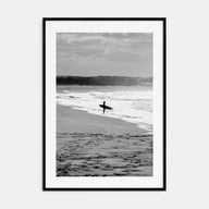 Surfer Photo B&W No 3 Poster