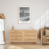 Surfers Paradise Portrait B&W Poster