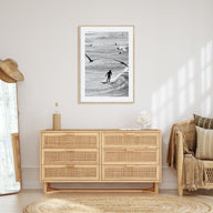 Surfing Photo B&W No 1 Poster