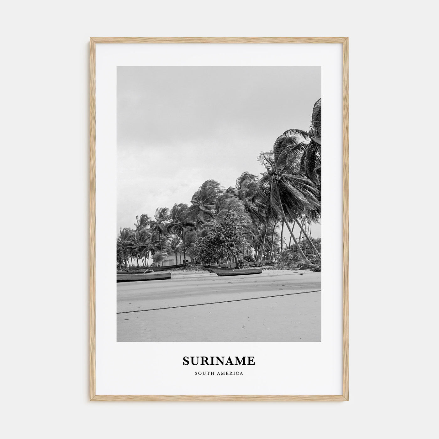 Suriname Portrait B&W Poster