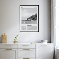 Suriname Travel B&W Poster