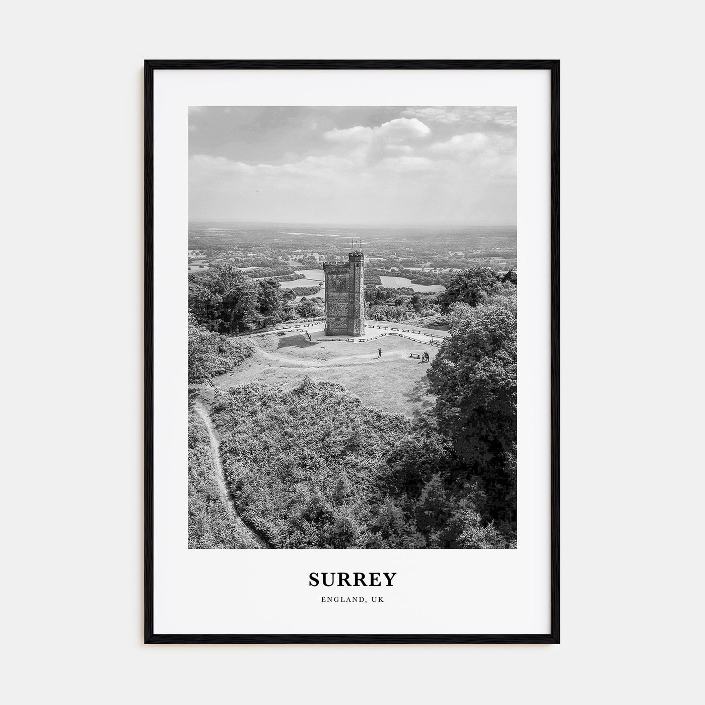Surrey Portrait B&W Poster