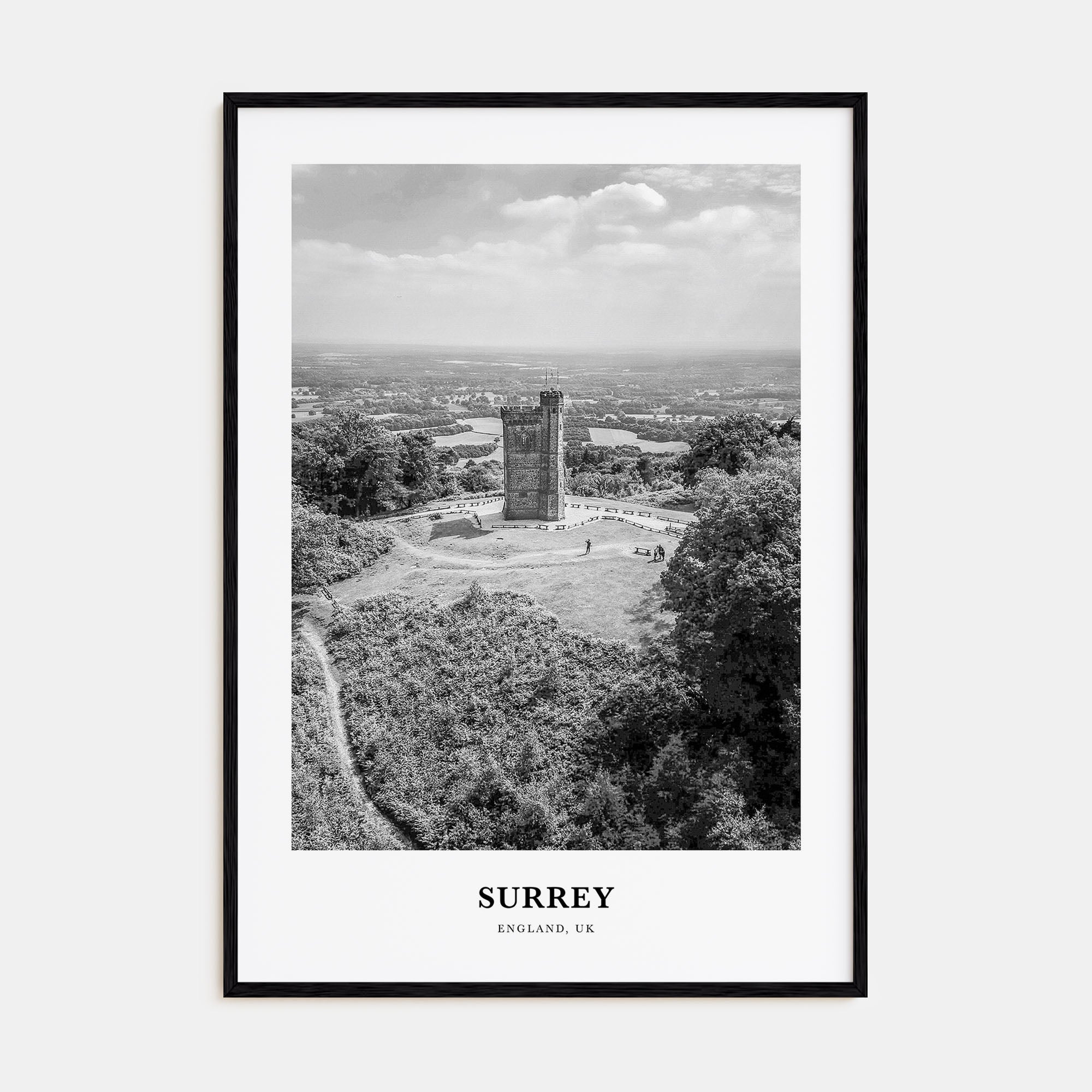 Surrey Portrait B&W Poster