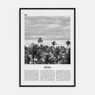 Suva Travel B&W Poster