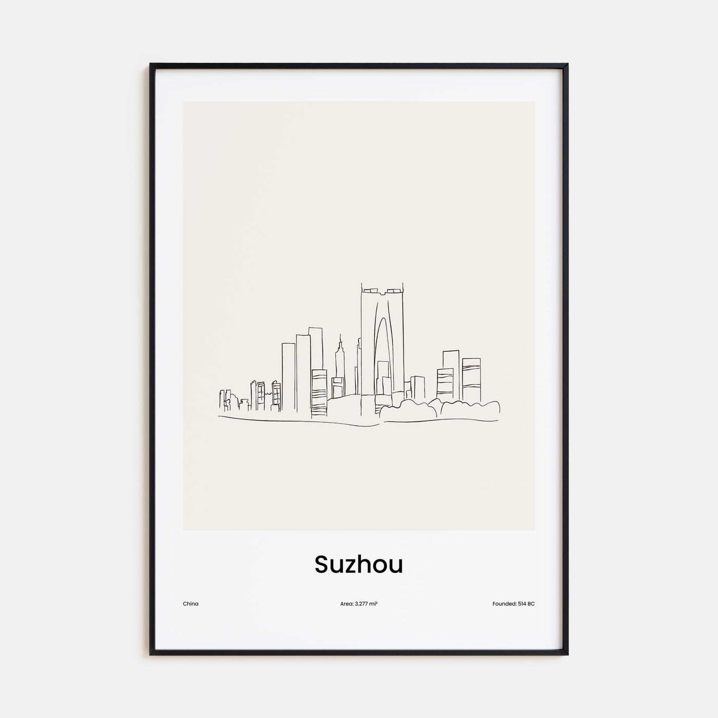 Suzhou Drawn Poster