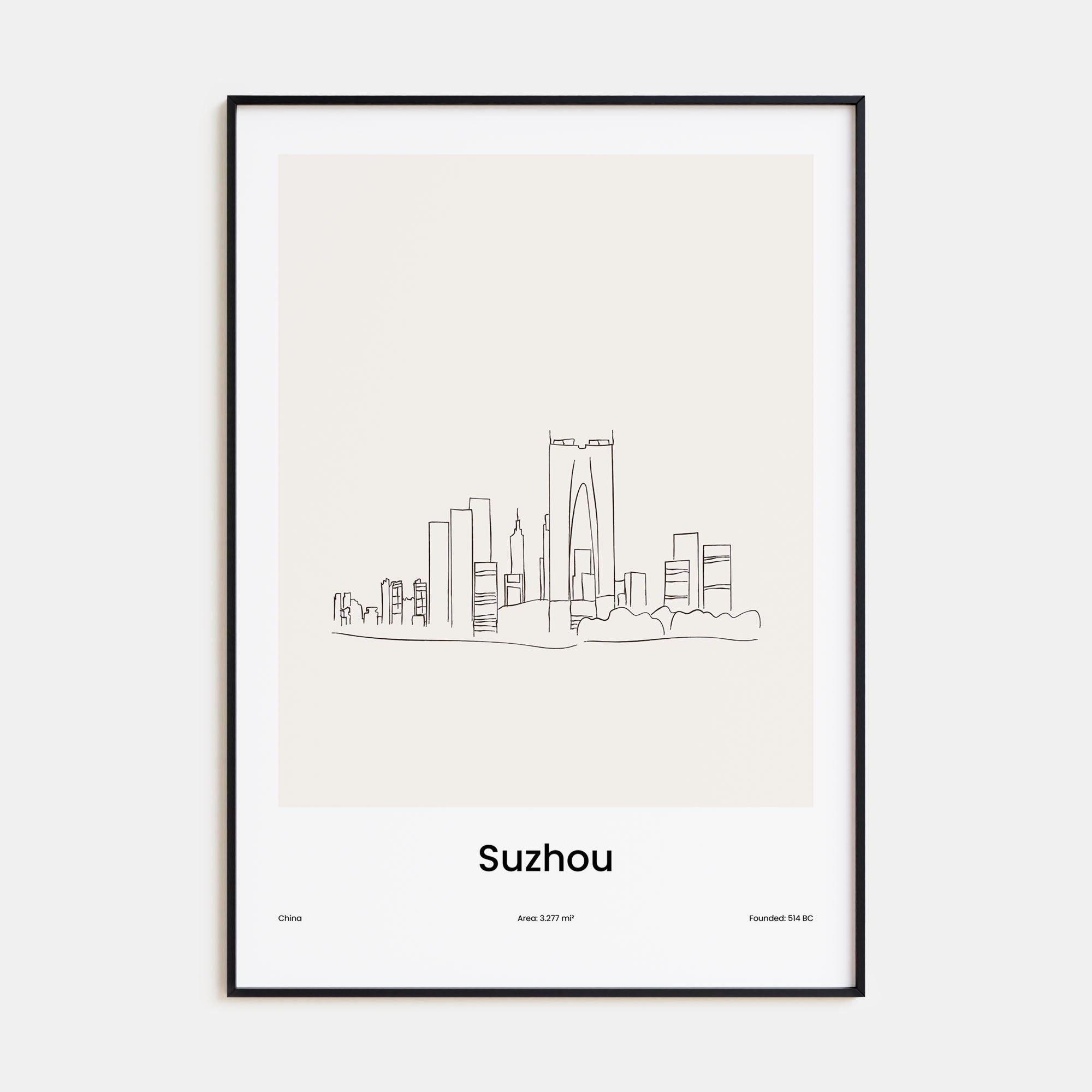 Suzhou Drawn Poster