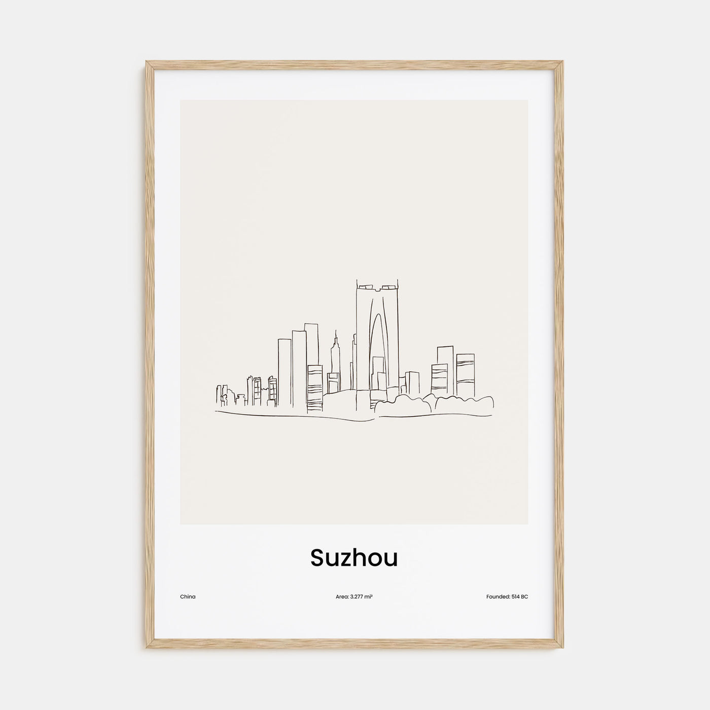 Suzhou Drawn Poster