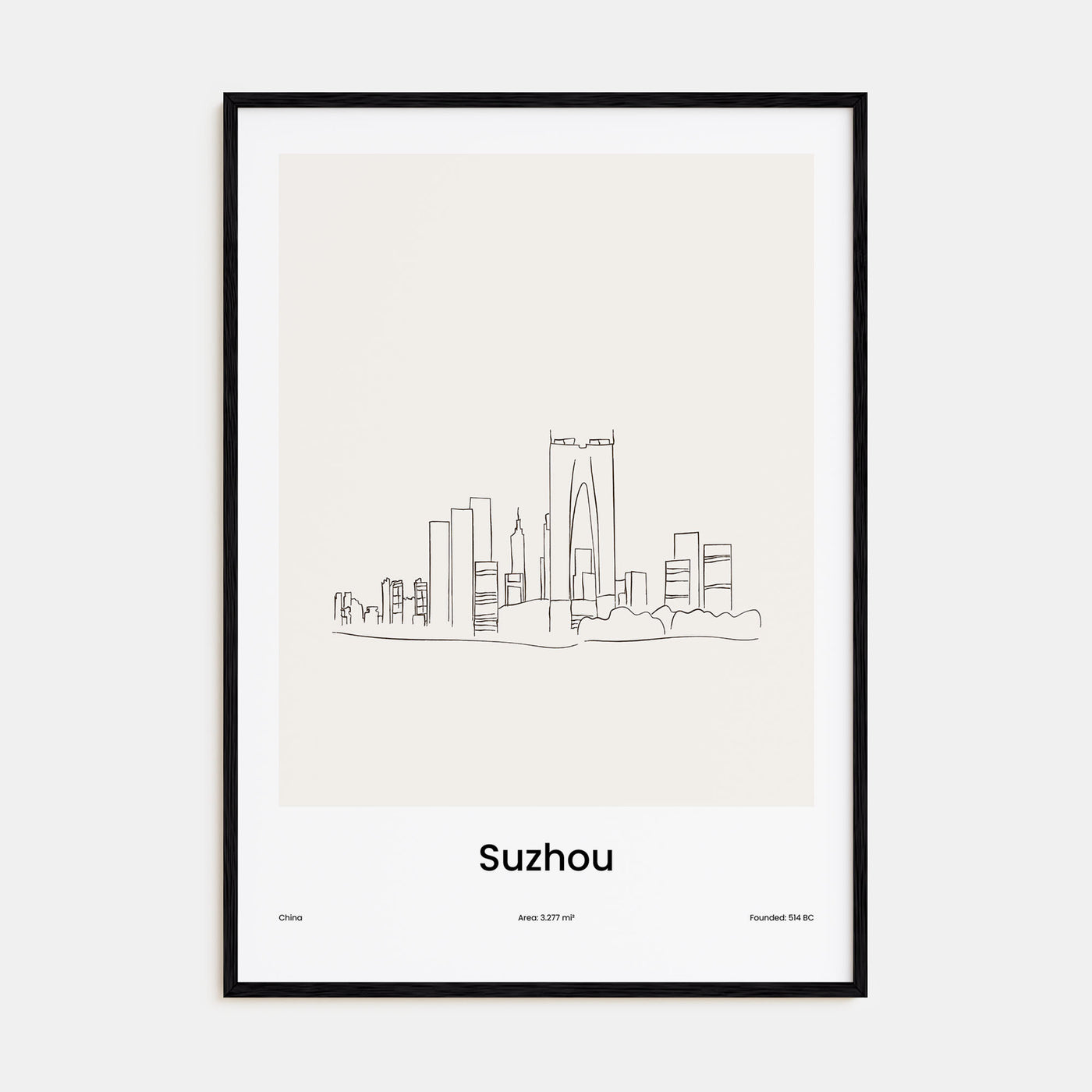 Suzhou Drawn Poster