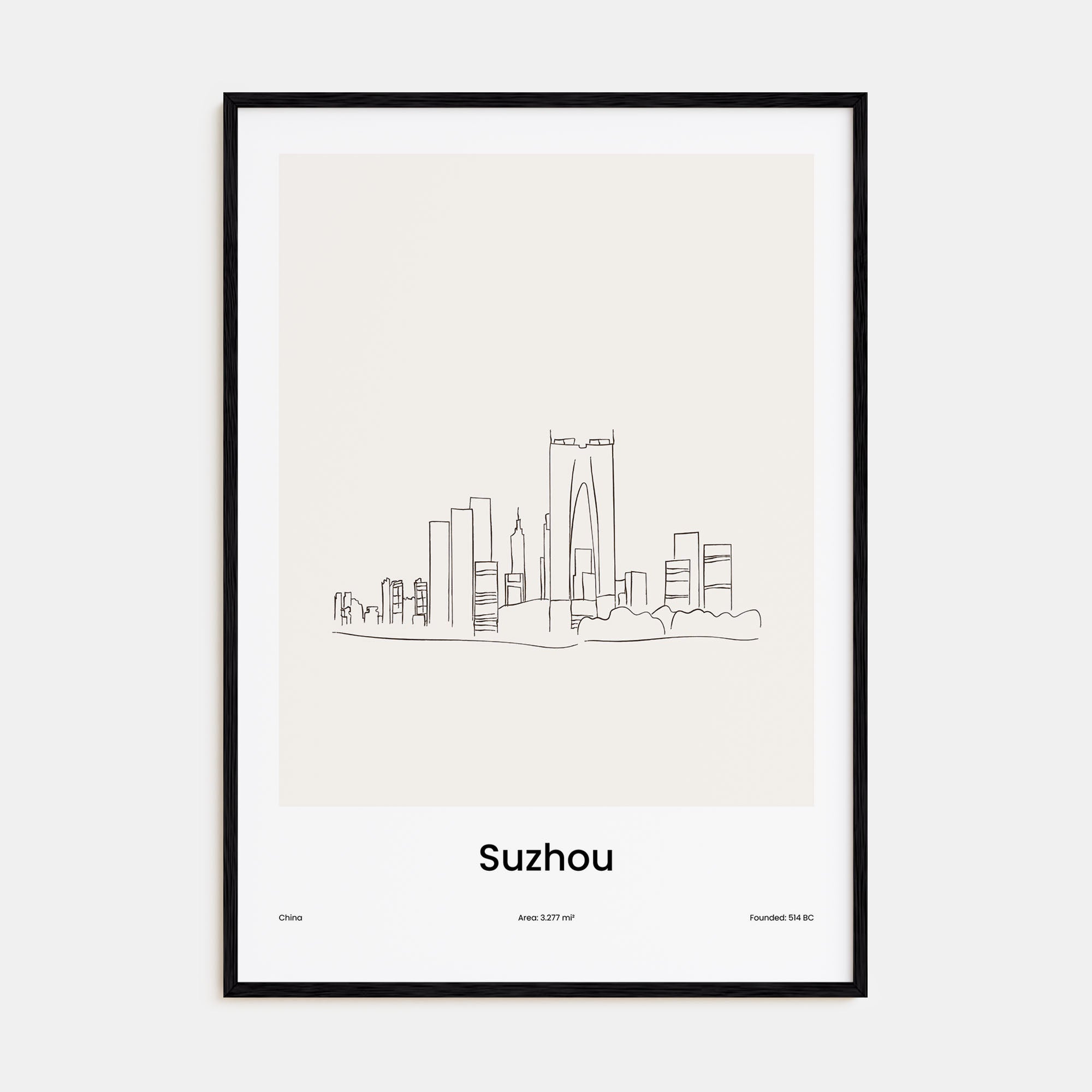 Suzhou Drawn Poster