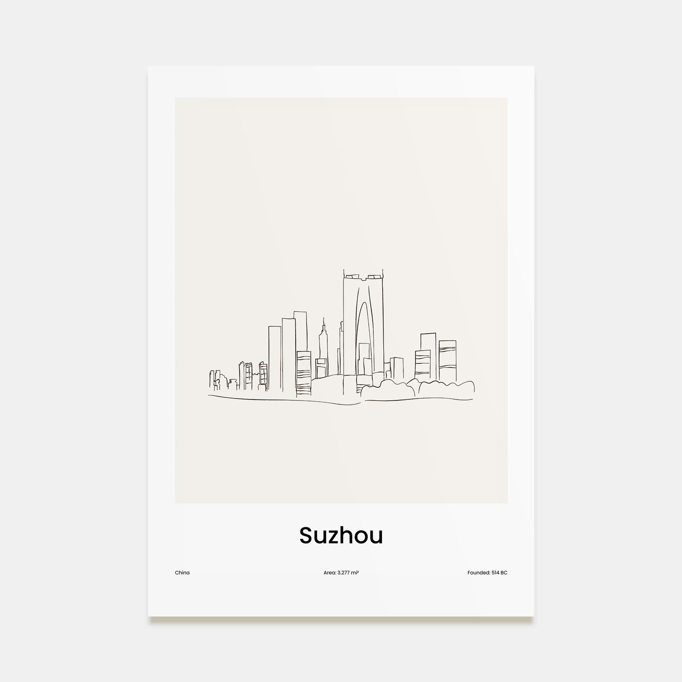 Suzhou Drawn Poster