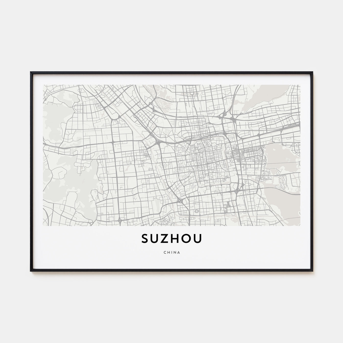 Suzhou Map Landscape Poster