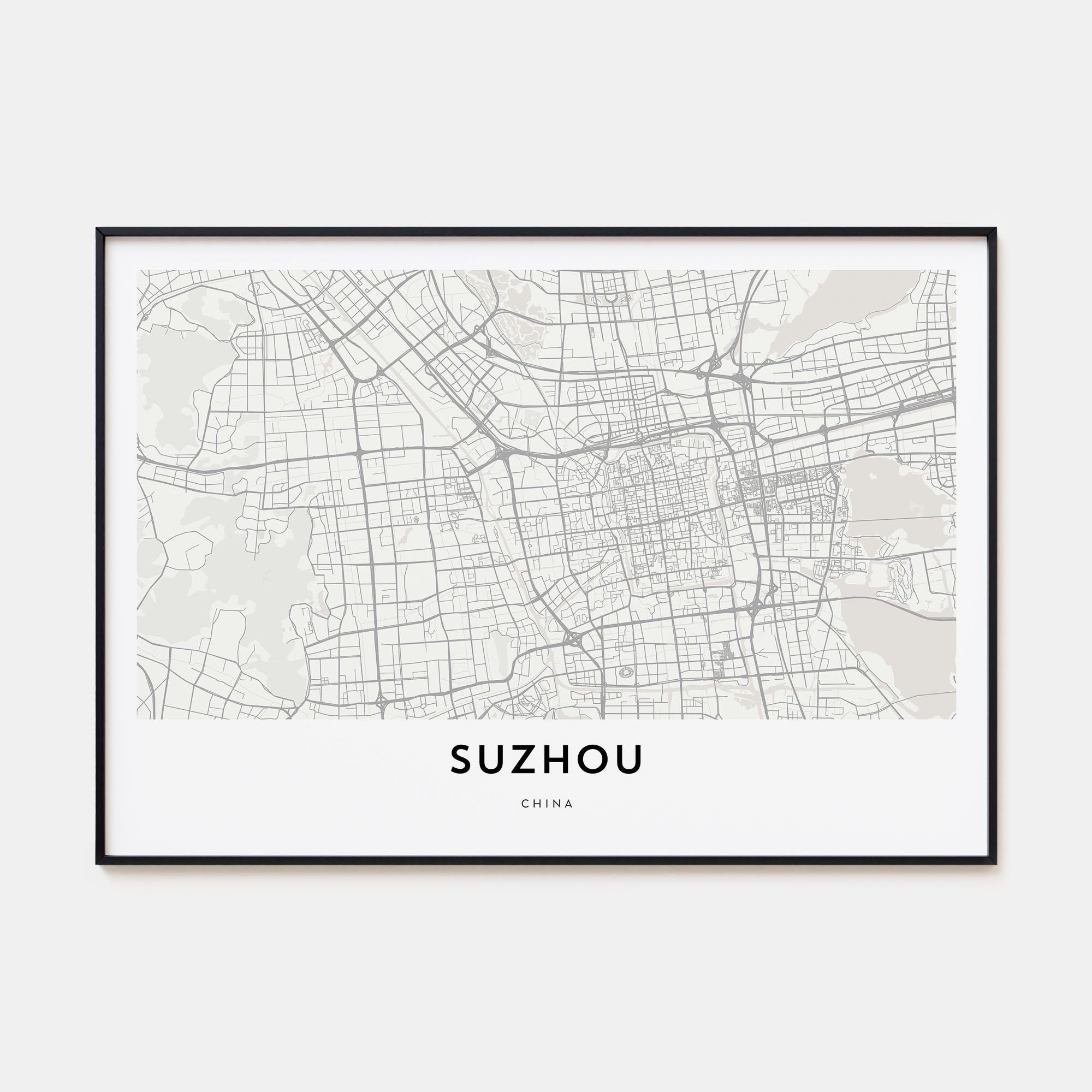 Suzhou Map Landscape Poster