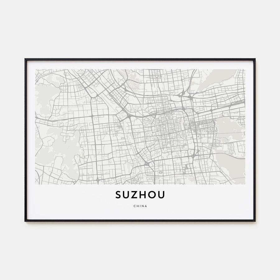 Suzhou Map Landscape Poster
