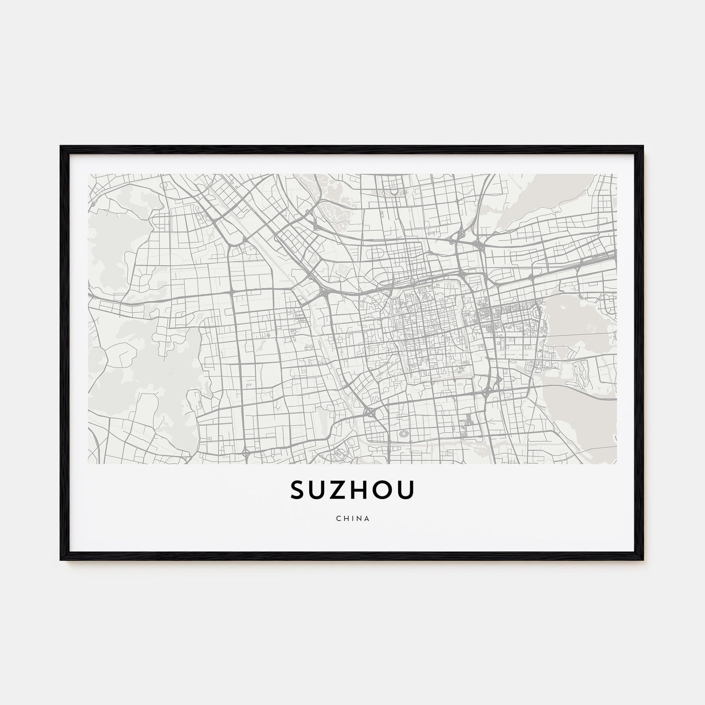 Suzhou Map Landscape Poster