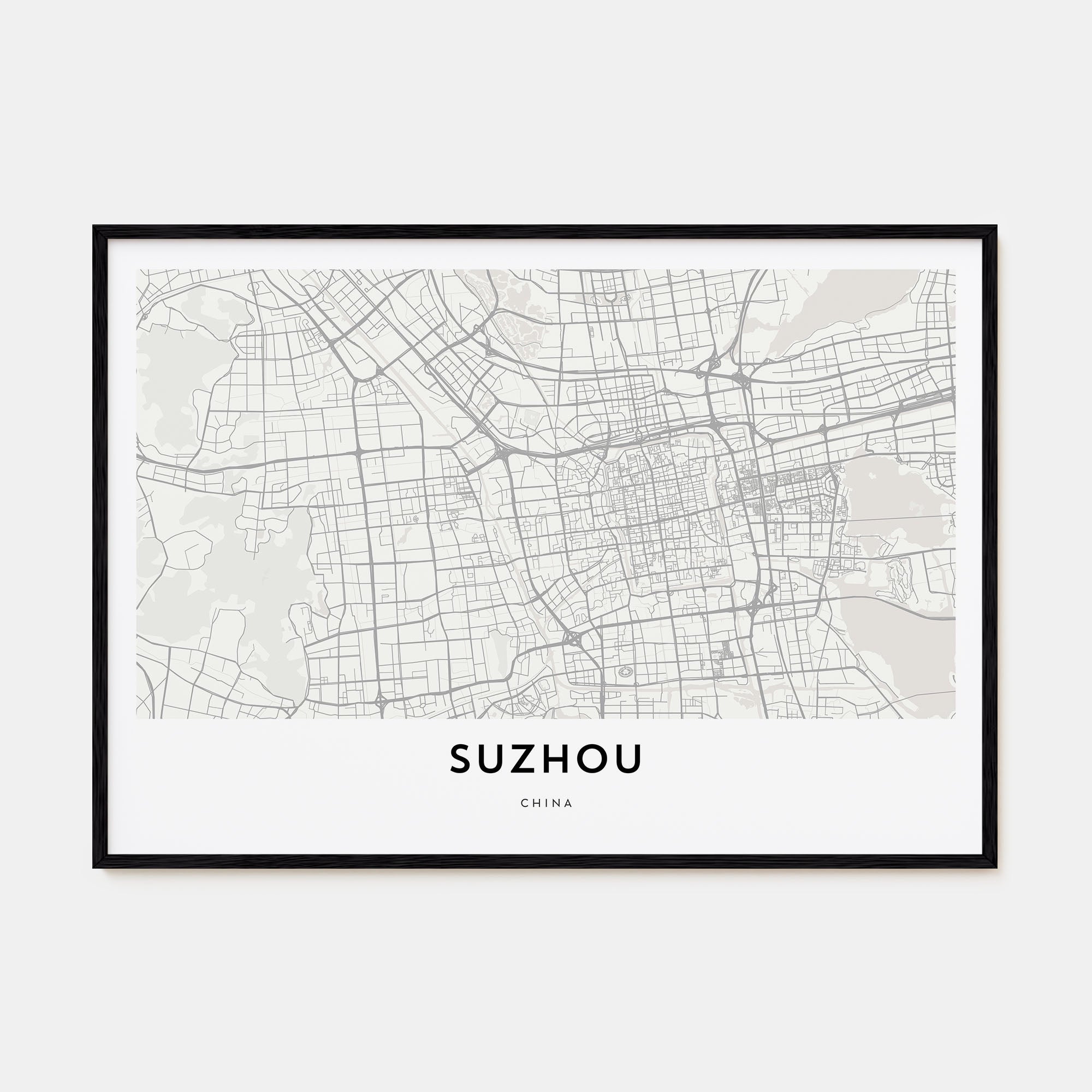 Suzhou Map Landscape Poster