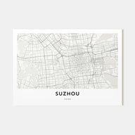Suzhou Map Landscape Poster