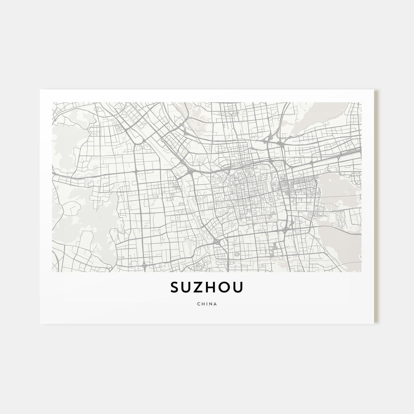 Suzhou Map Landscape Poster