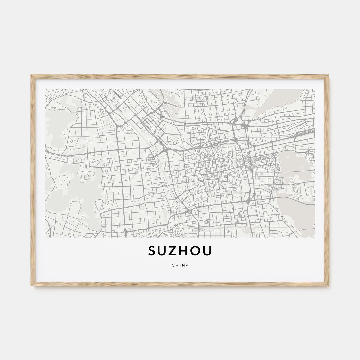 Suzhou Map Landscape Poster