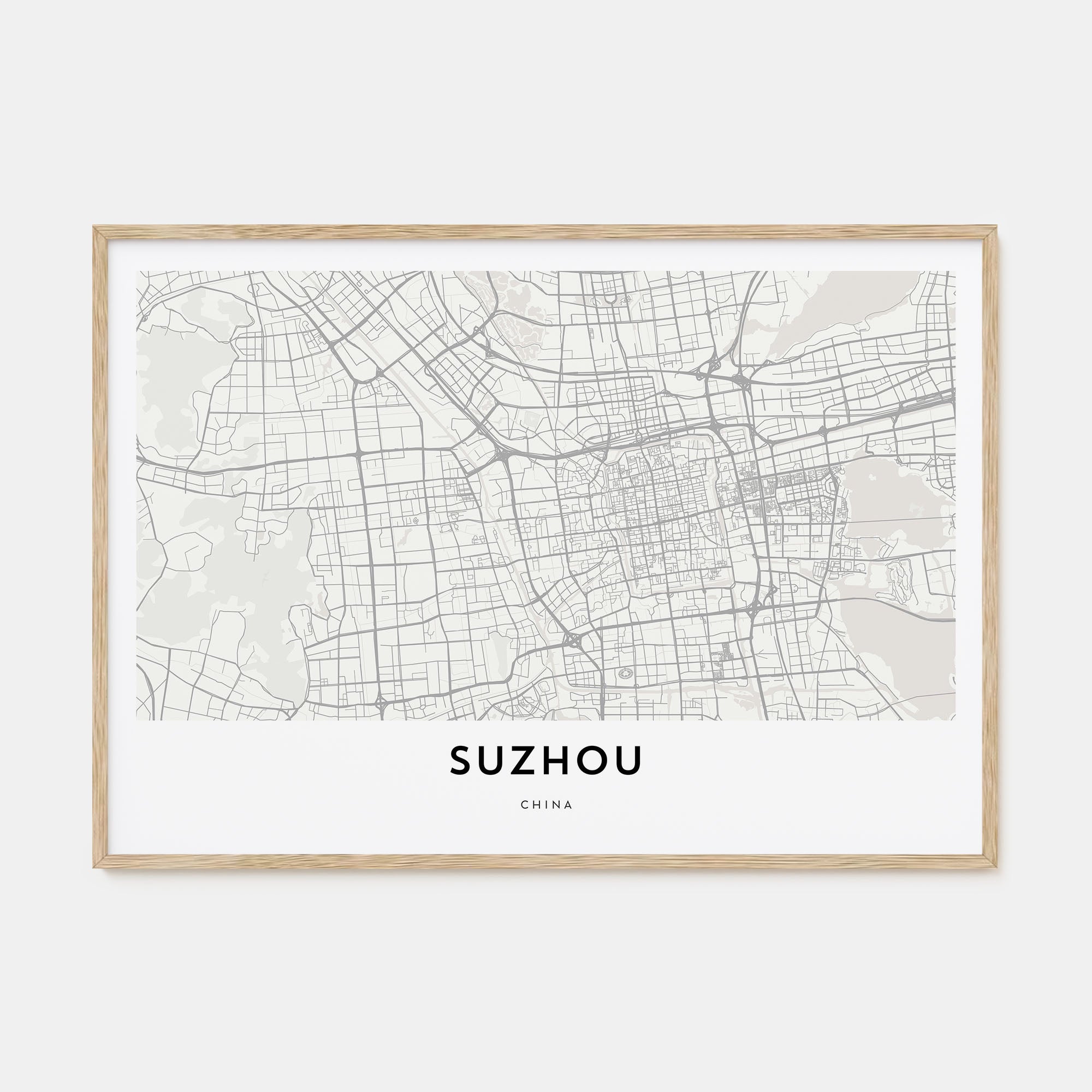 Suzhou Map Landscape Poster