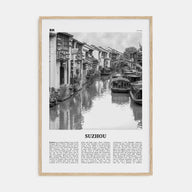 Suzhou Travel B&W Poster