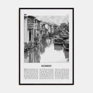 Suzhou Travel B&W Poster