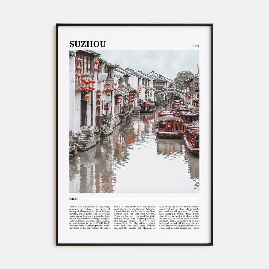 Suzhou Travel Color Poster