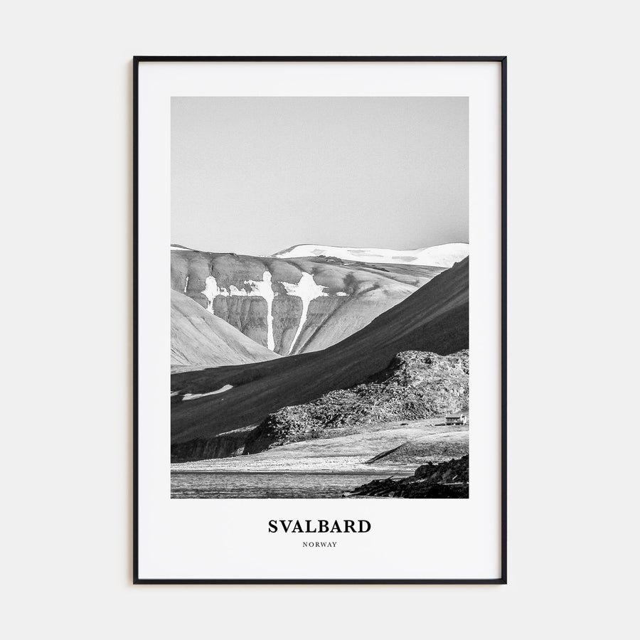 Svalbard Portrait B&W Poster