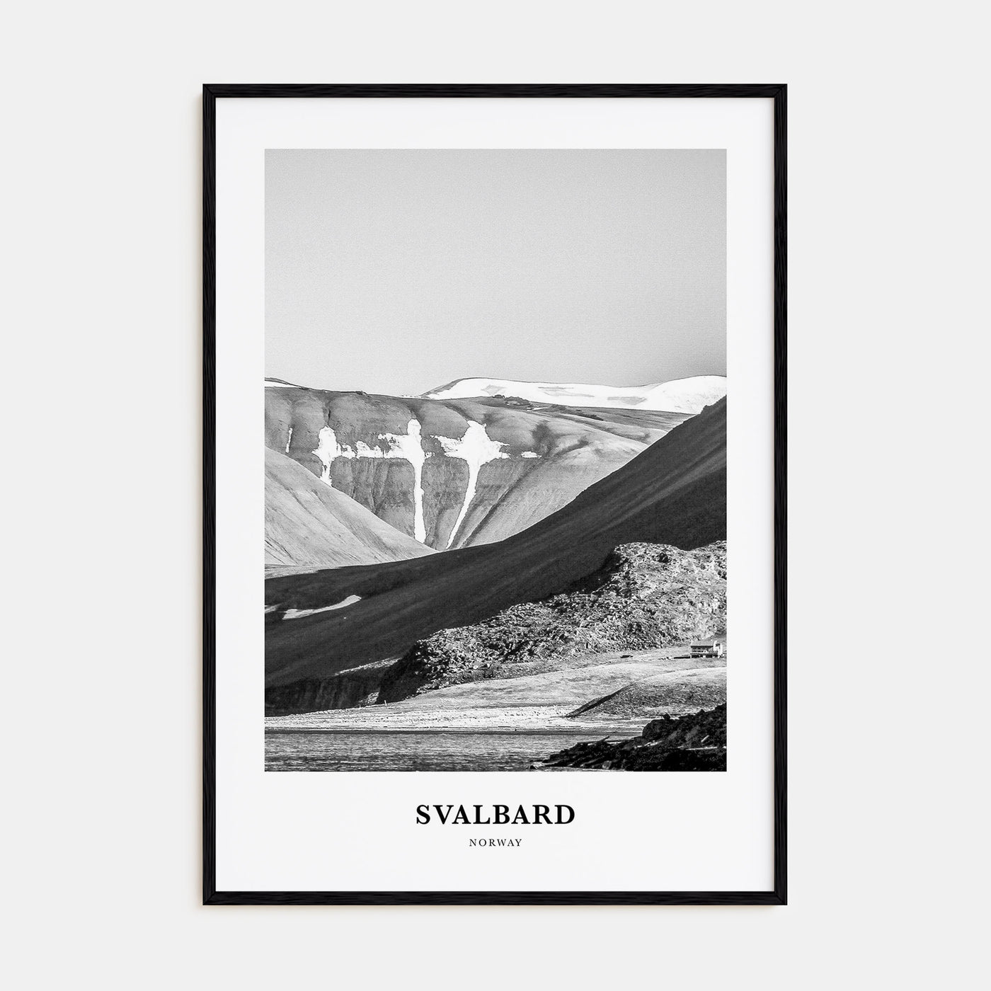 Svalbard Portrait B&W Poster