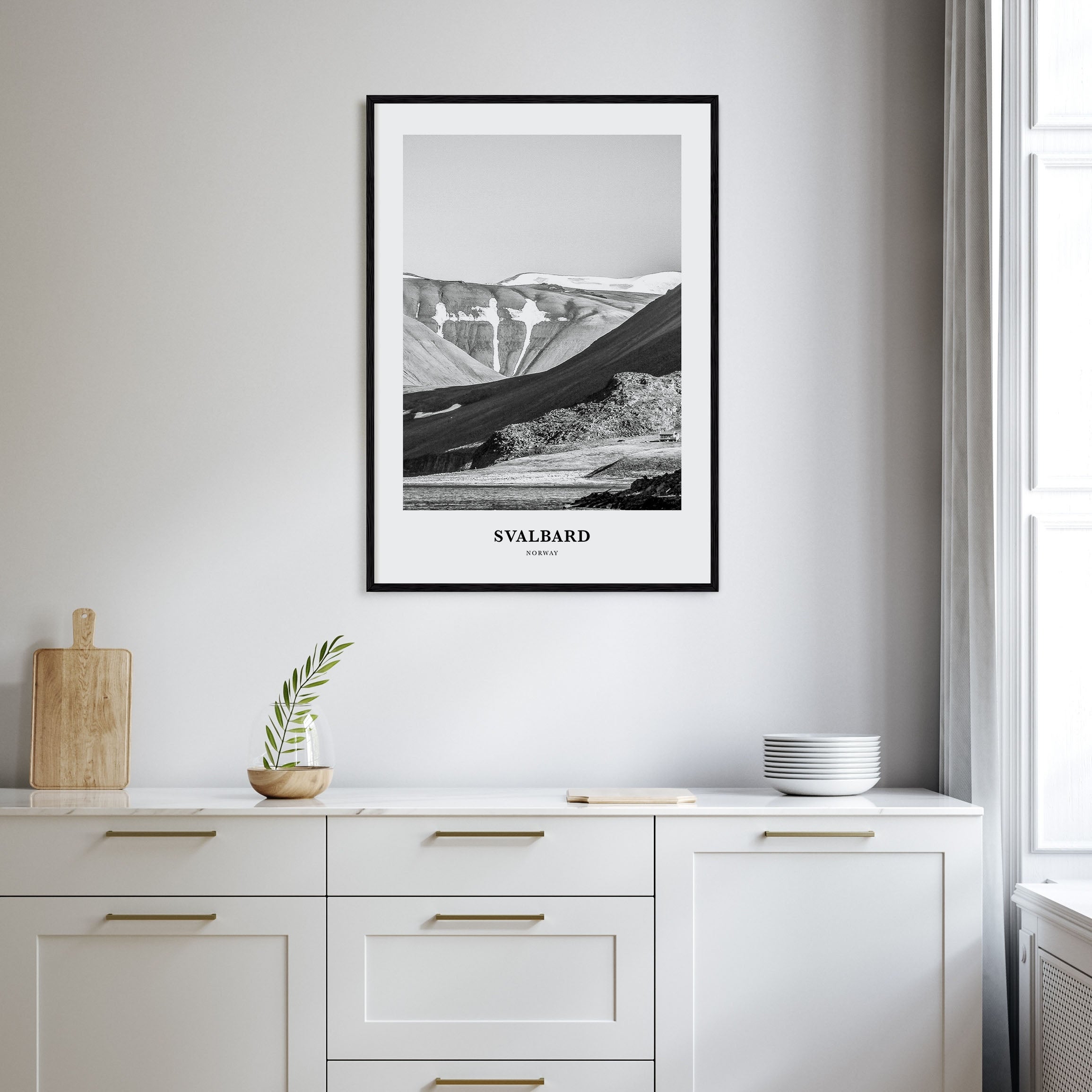 Svalbard Portrait B&W Poster