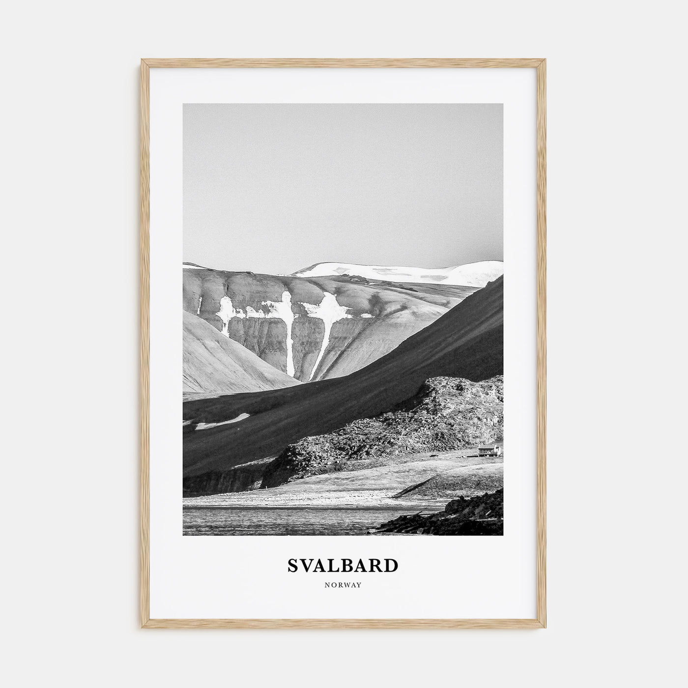 Svalbard Portrait B&W Poster