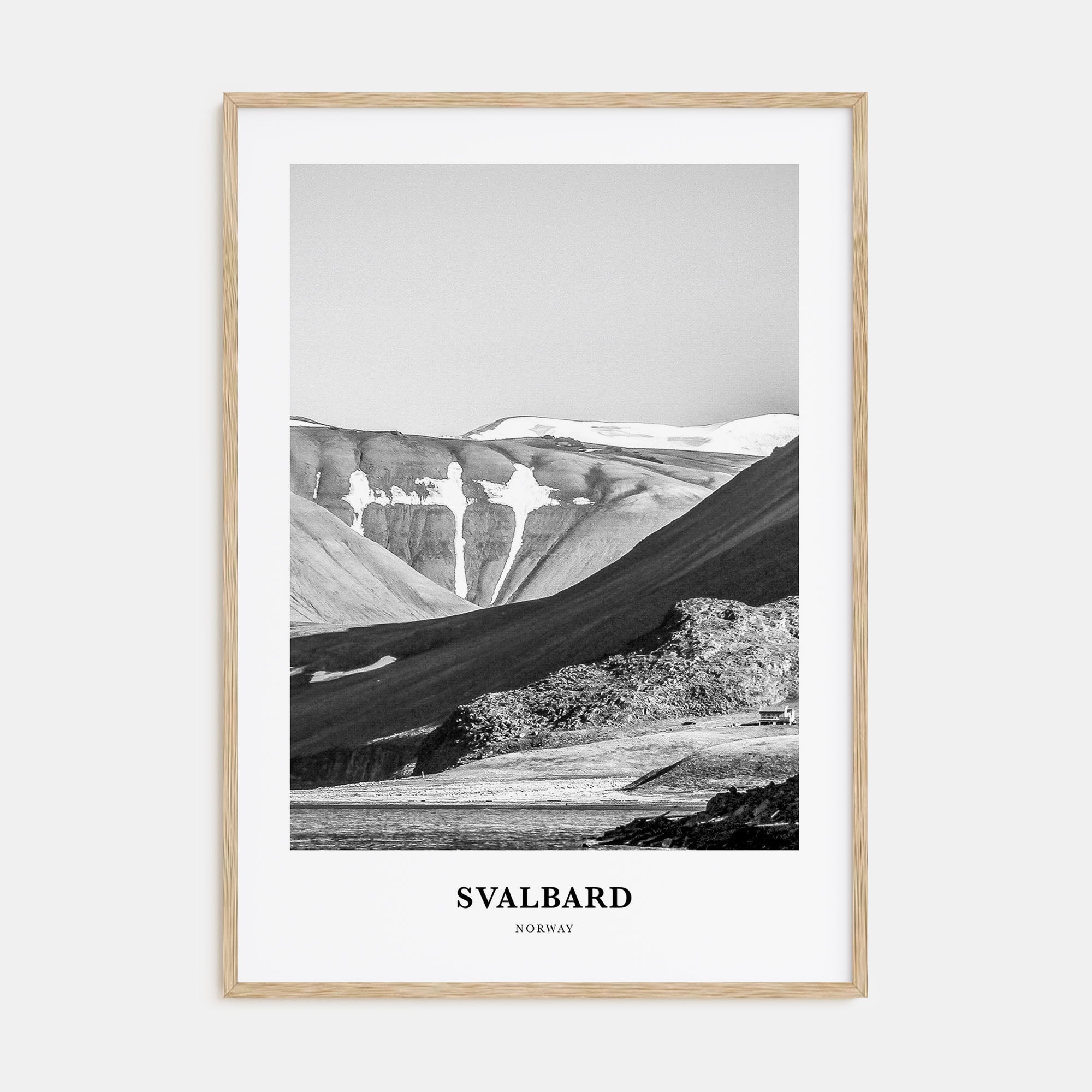 Svalbard Portrait B&W Poster