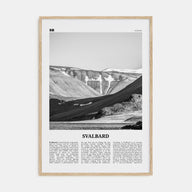 Svalbard Travel B&W Poster