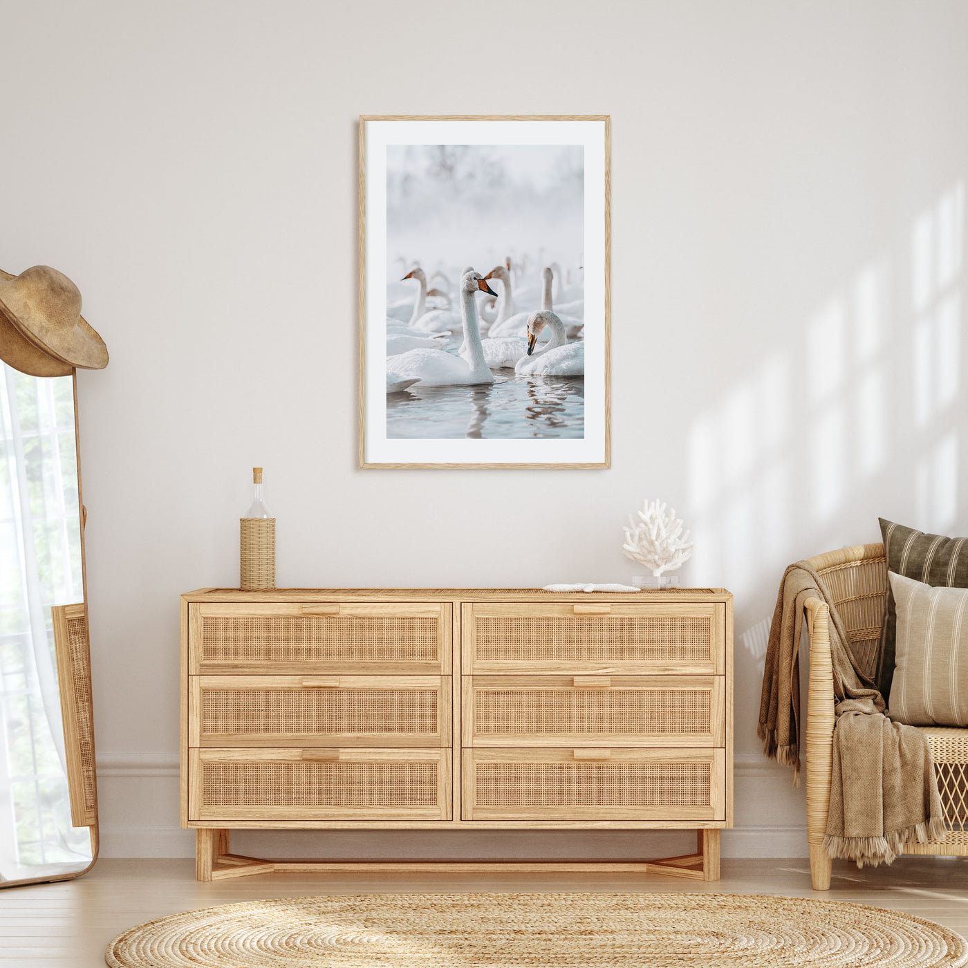 Swan Lake Photo Color Poster