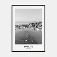 Swanage Portrait B&W Poster