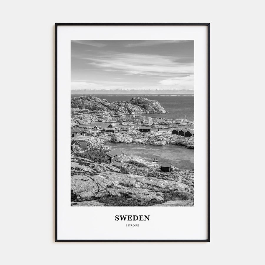 Sweden Portrait B&W Poster