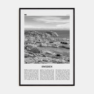 Sweden Travel B&W Poster